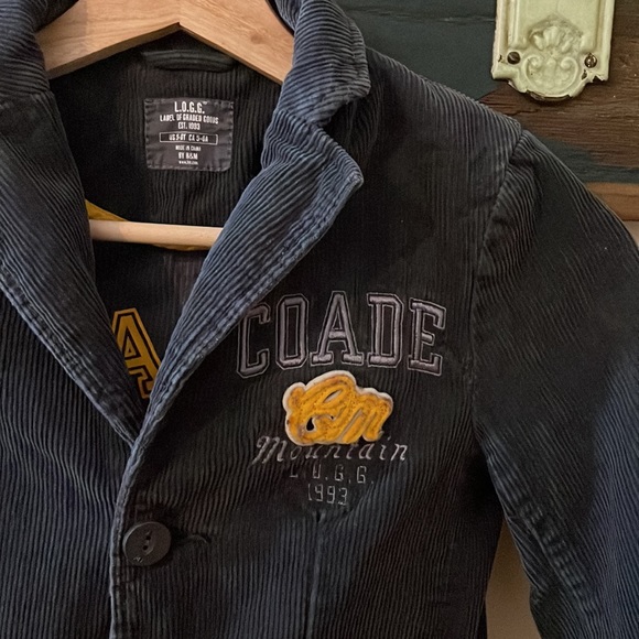 2/$18 L.O.G.G By H&M Grey Corduroy Blazer Size 5/6 - Picture 6 of 15